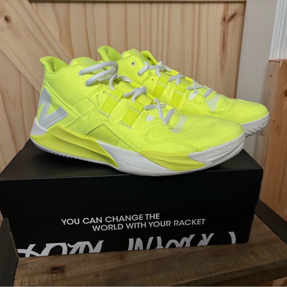 NWT New Balance Coco Gauff CG1 Tennis Fuzzy Ace Yellow Shoes Mens size 12.5